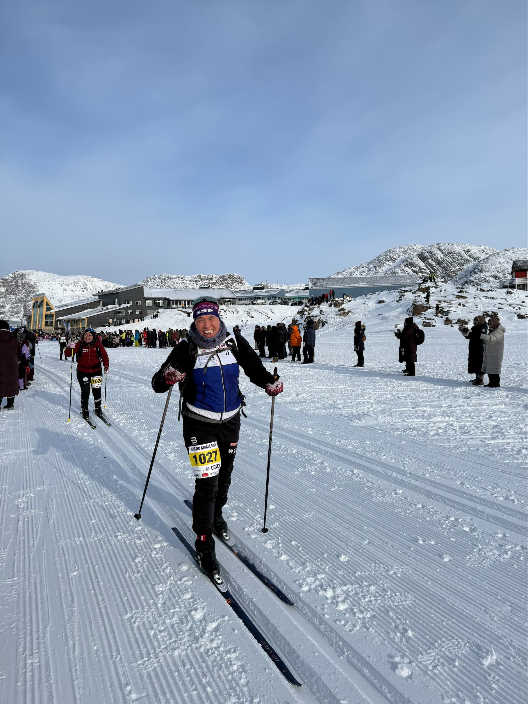 Helene Lennert Fleischer, der løber i ski