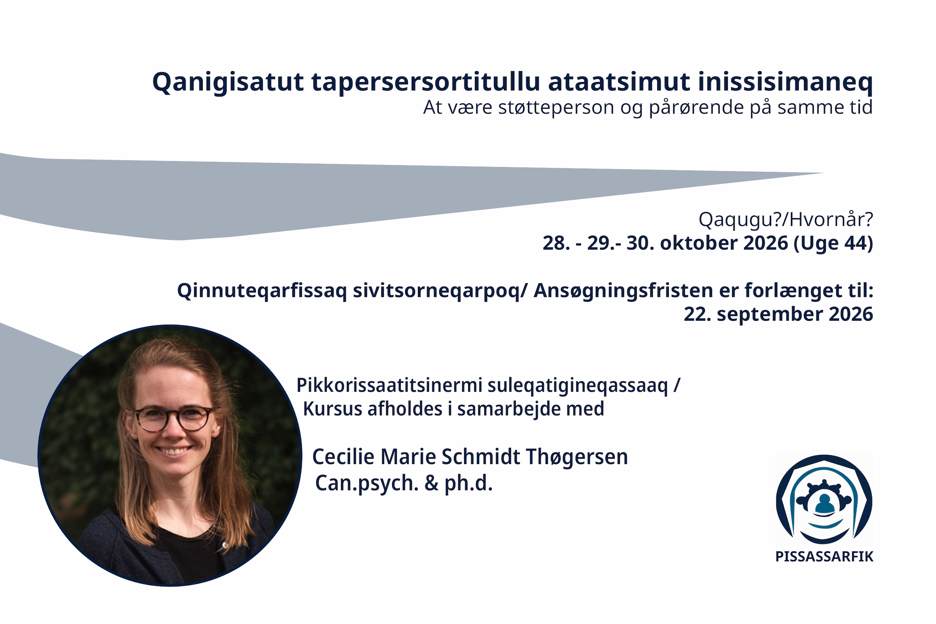 Oplysningsskilte om kursets detaljer